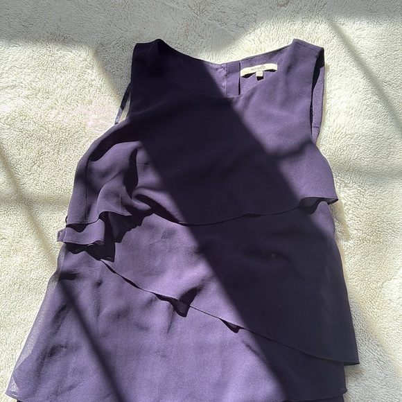 RW&CO Midnight Cascade Dress Purple Ruffle Dress - Picture 4 of 9